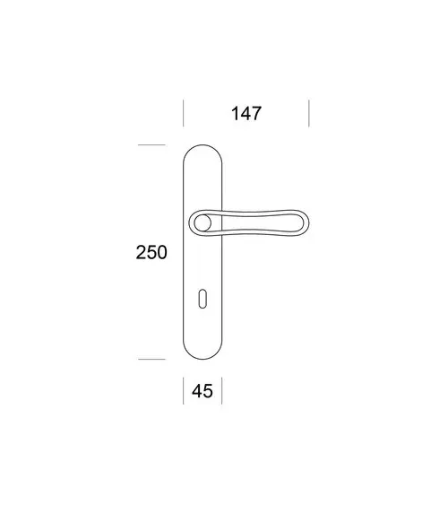 Ento Infinito white door handle design handle