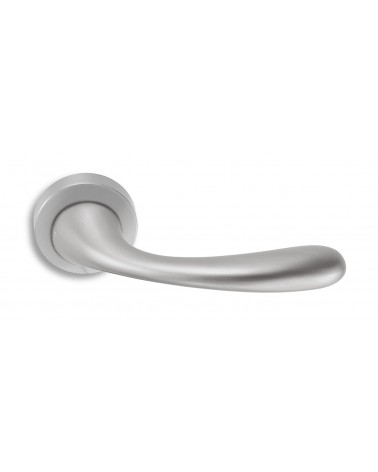 Satin chrome door handle ENTO ILEX