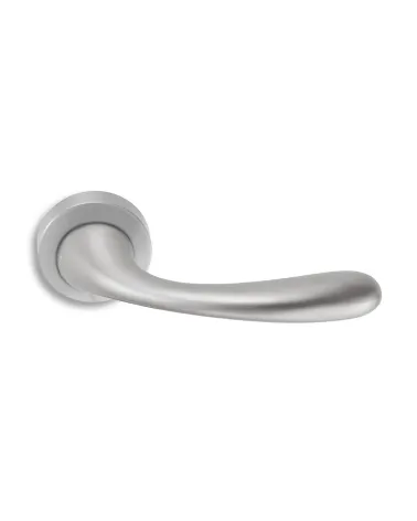 Satin chrome door handle ENTO ILEX