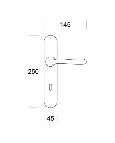 Modern ENTO ILEX door handle
