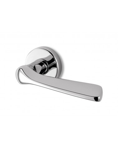 Polished chrome Ento Dafne door handle designer handle