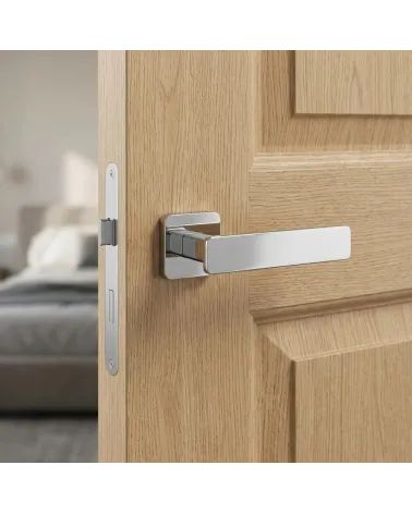 Door handle polished chrome finish – NOEMIA model MILLAHANDLES
