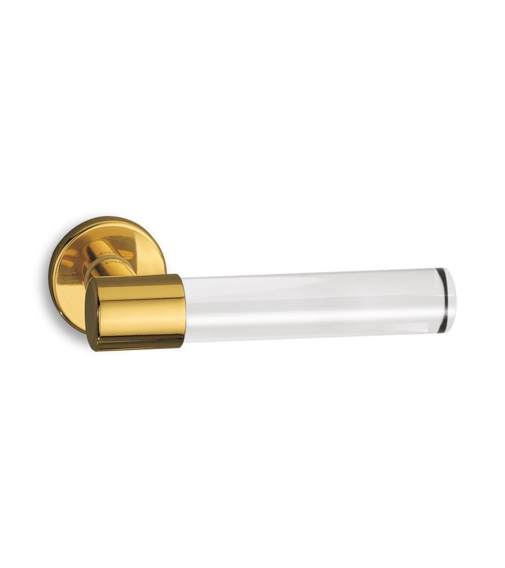 Polished gold Ento Ghost door handle design handle