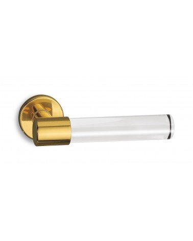 Polished gold Ento Ghost door handle design handle
