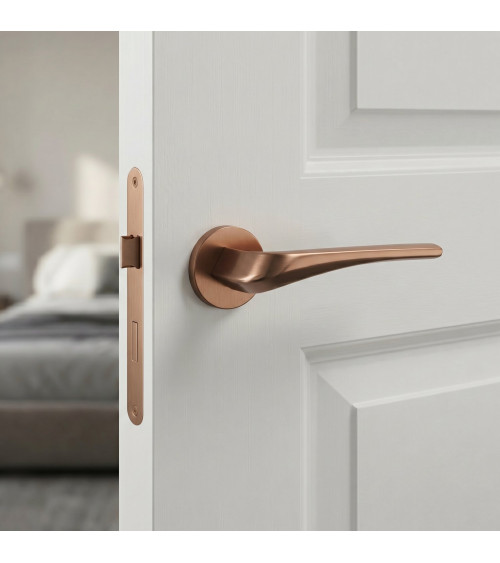 Copper door handle DALIA