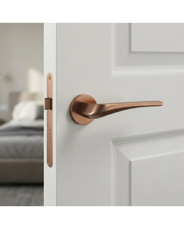 Copper door handle DALIA
