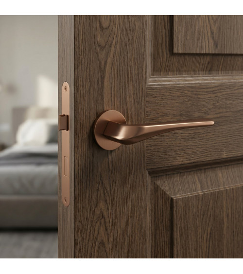 Copper door handle DALIA