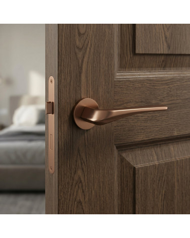 Copper door handle DALIA