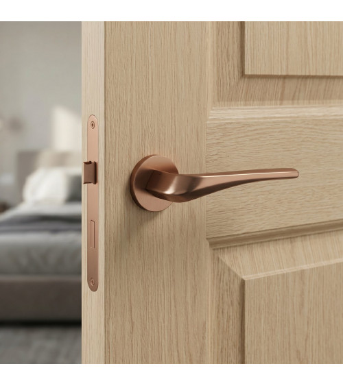 Copper door handle DALIA