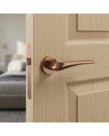 Copper door handle DALIA
