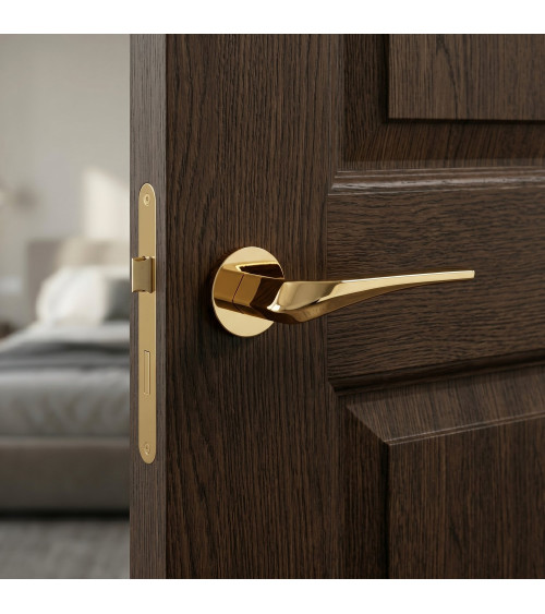 DALIA polished gold door handle design handle