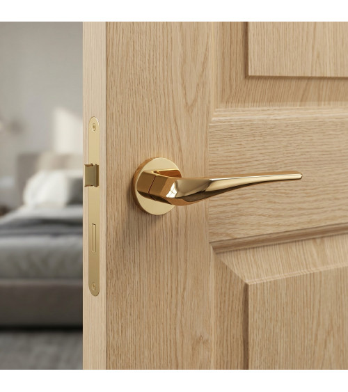 DALIA polished gold door handle design handle