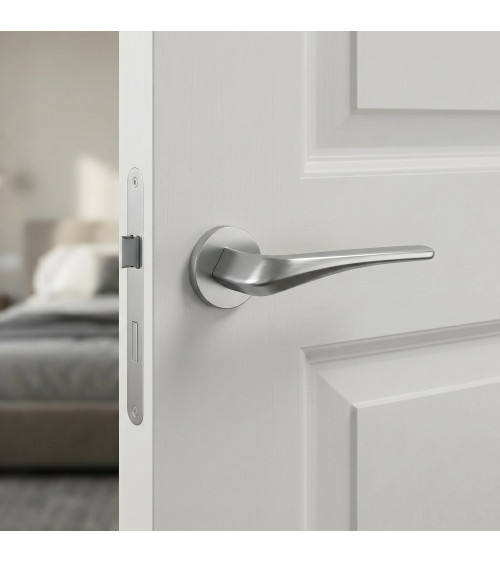 Satin chrome DALIA door handle design handle
