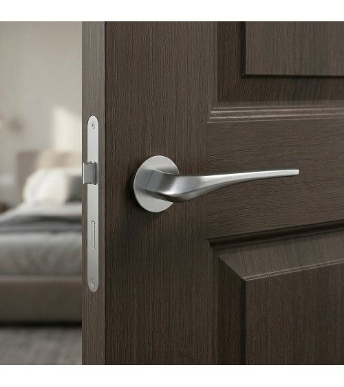 Satin chrome DALIA door handle design handle
