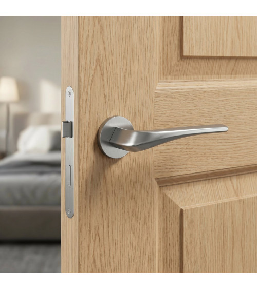 Satin chrome DALIA door handle design handle