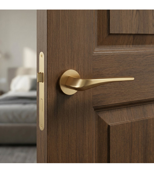 Matte gold door handle DALIA