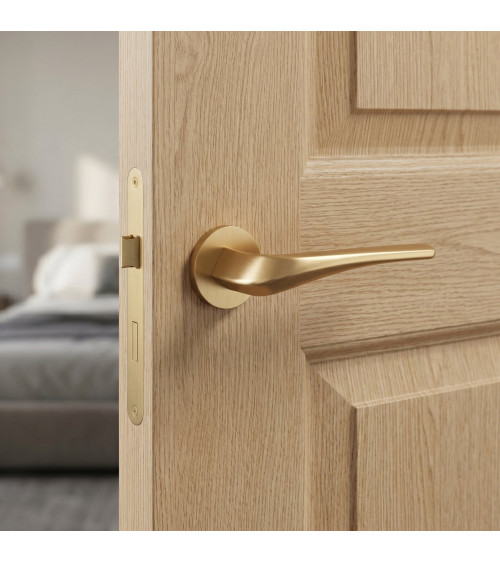 Matte gold door handle DALIA