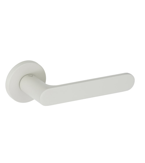 Modern round zamak door handle CREO