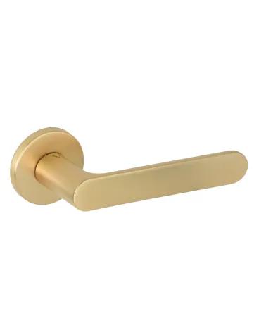 Satin gold door handles Creo