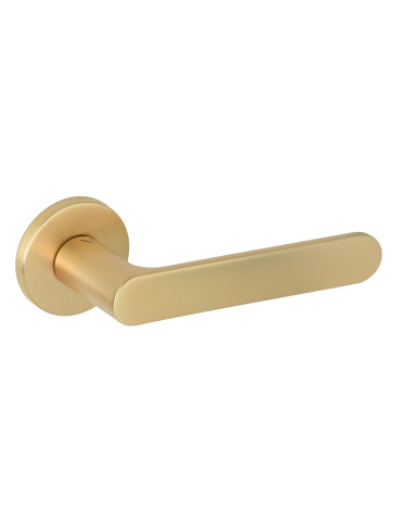 Satin gold door handles Creo