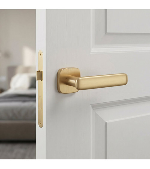 Satin gold FLOW door handle design handle