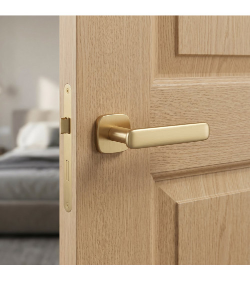 Satin gold FLOW door handle design handle