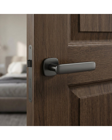 Anthracite FLOW rounded square door handle