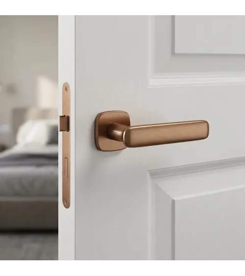 Copper door handle FLOW design handle