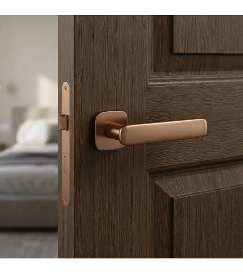 Copper door handle FLOW design handle