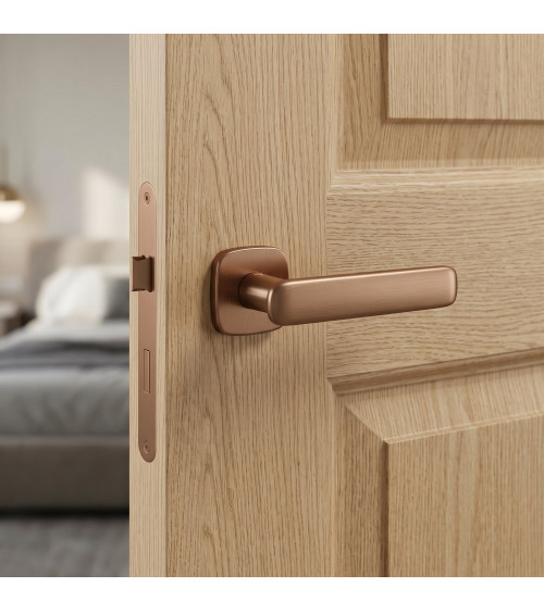 Copper door handle FLOW design handle