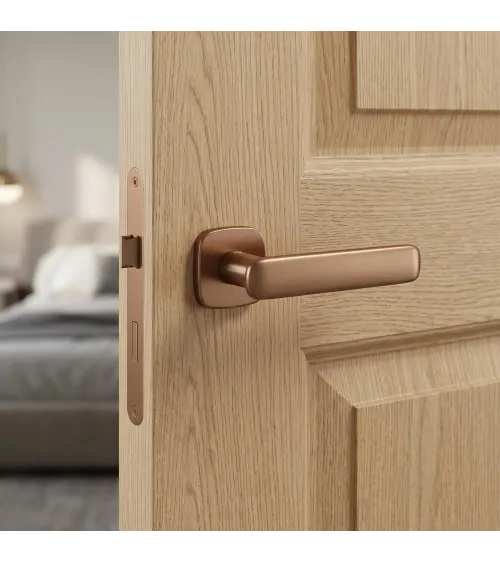 Copper door handle FLOW design handle