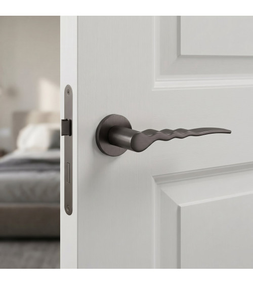 Graphite door handle Ento Flow C3 design handle