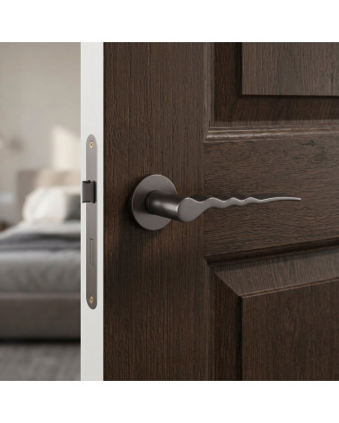 Graphite door handles Ento Flow C3