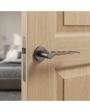 Graphite door handles Ento Flow C3