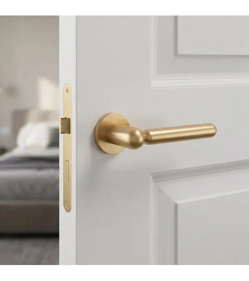 RUBIA matt gold door handle design handle