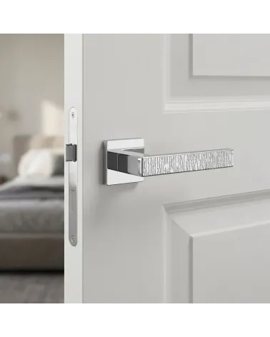 AMARYLIA polished chrome door handle