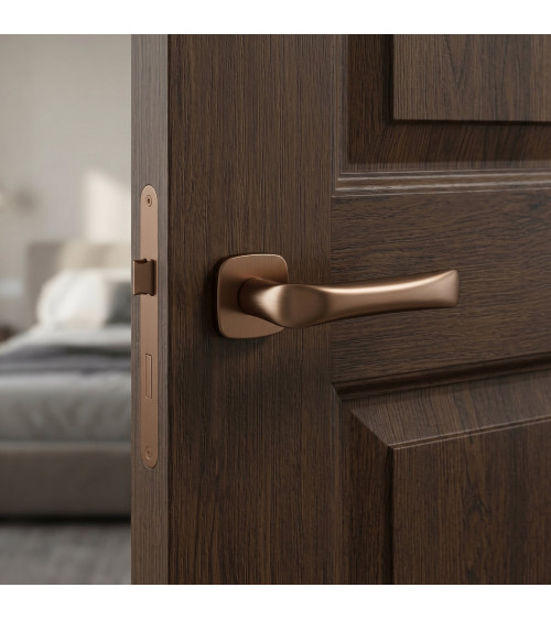 Copper FOLD door handle designer handle