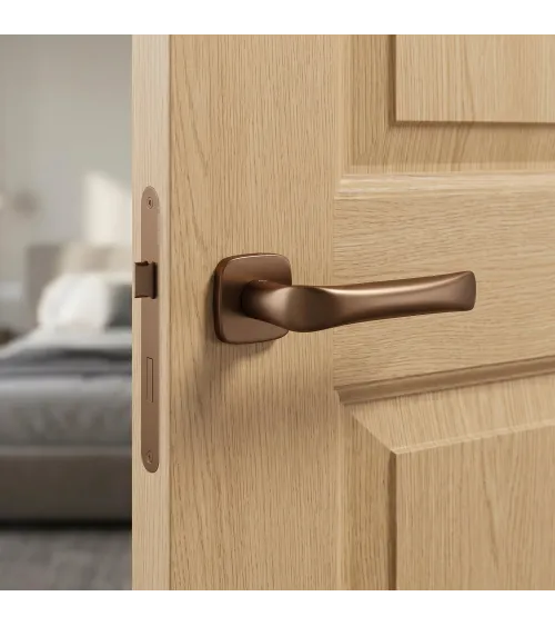 Copper FOLD door handle designer handle