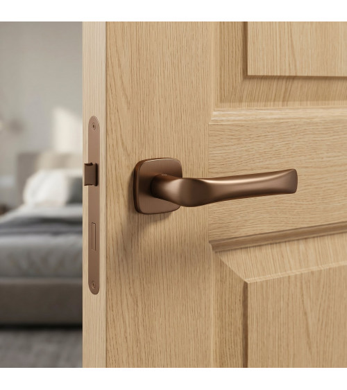 Copper FOLD door handle designer handle