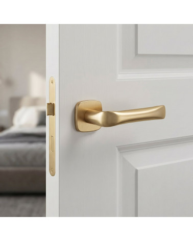 FOLD satin gold colour door handle