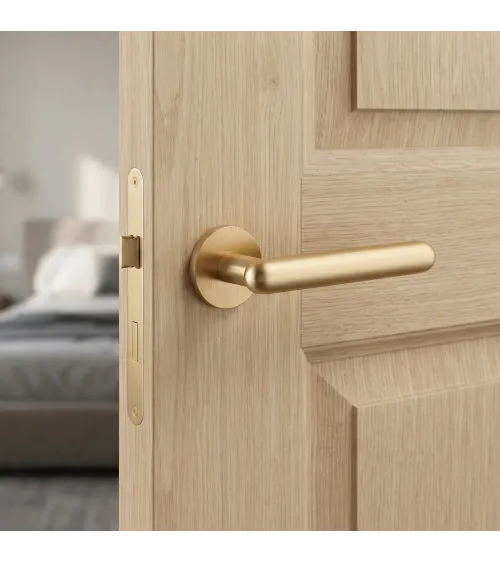 LARKA matt gold door handle design