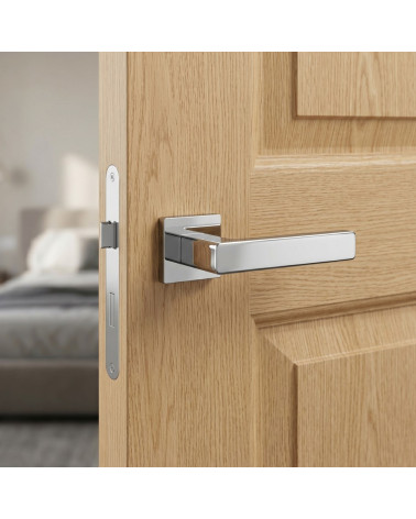 Polished Chrome Door Handle for a Glamorous Décor - ERICA Model