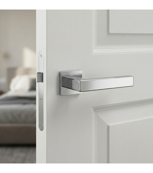 Polished chrome ERICA door handle design hardware