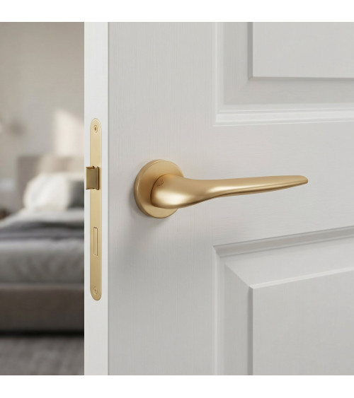 JULIA satin gold door handle design handle