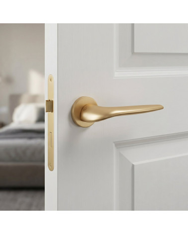 JULIA satin gold door handle