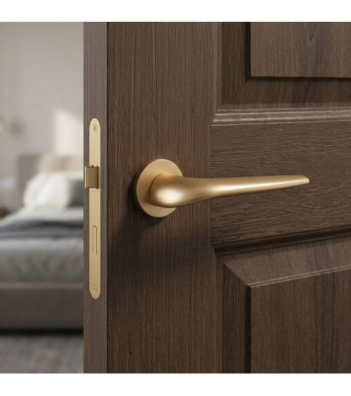 JULIA satin gold door handle design handle
