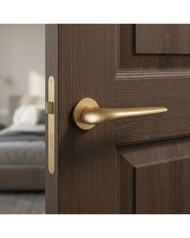 JULIA satin gold door handle