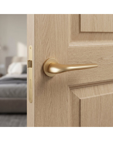 JULIA satin gold door handle