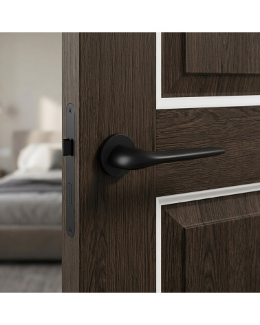 Black finish door handle JULIA