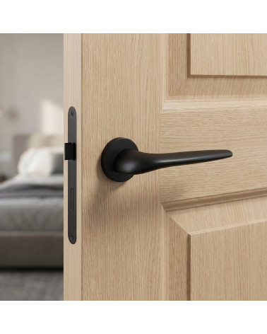 Black finish door handle JULIA
